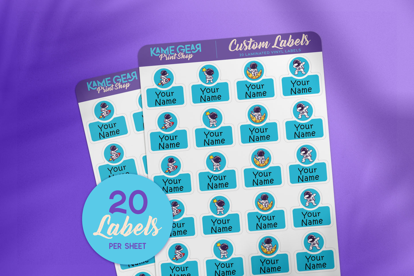 Astronaut - Name Labels