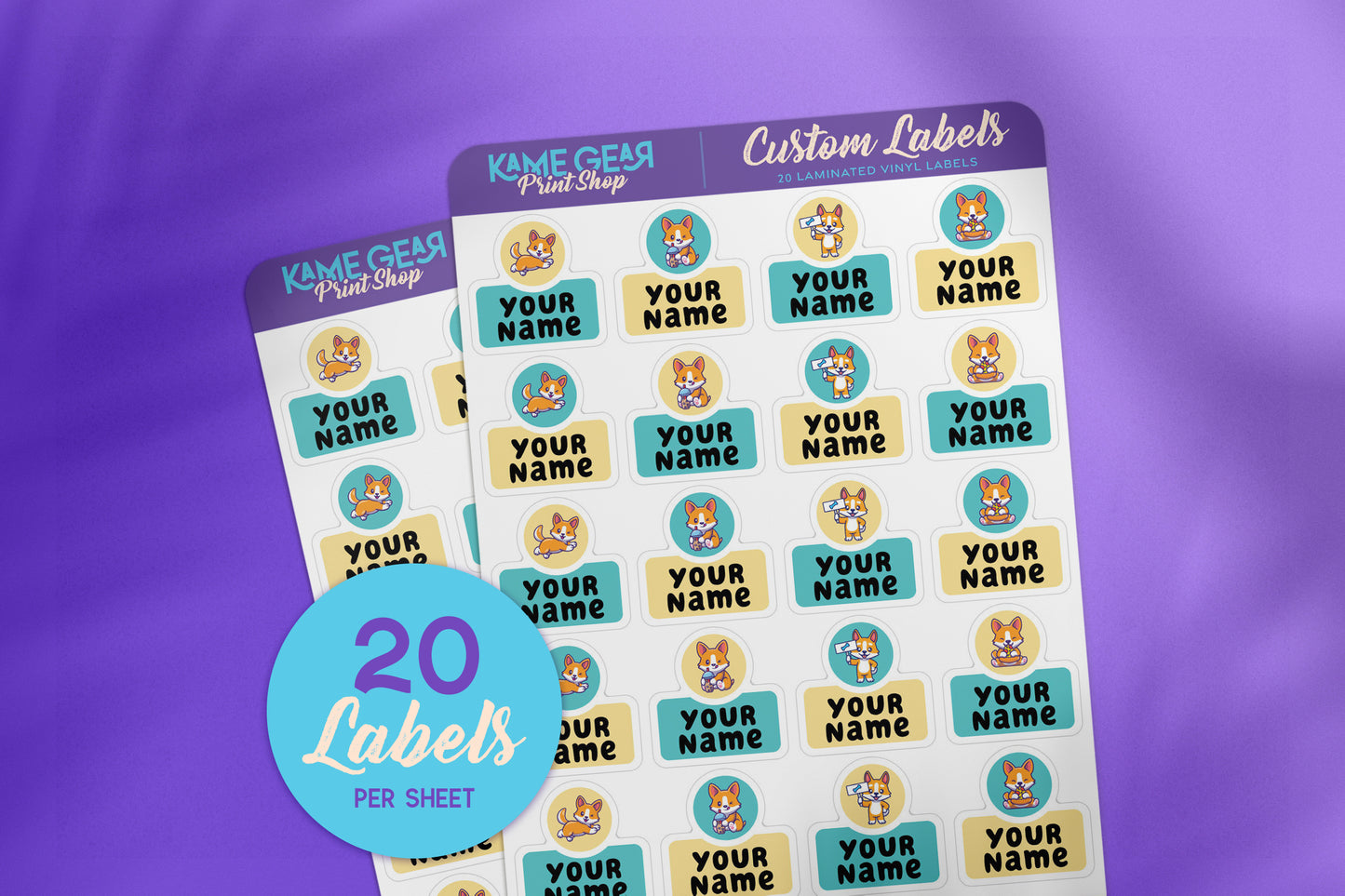 Corgi - Name Labels