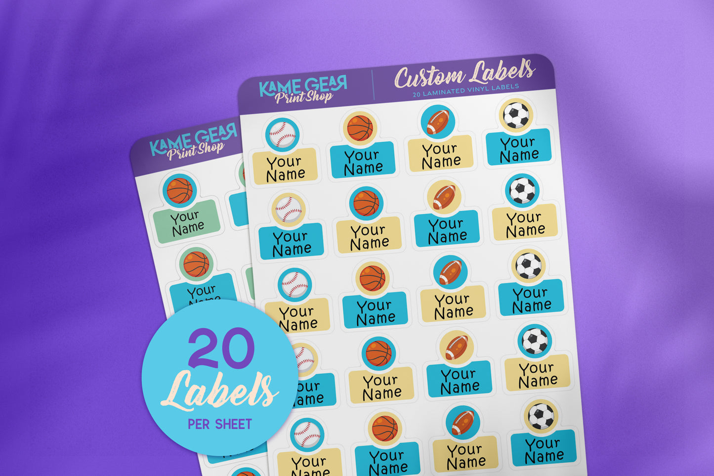 Sports - Name Labels
