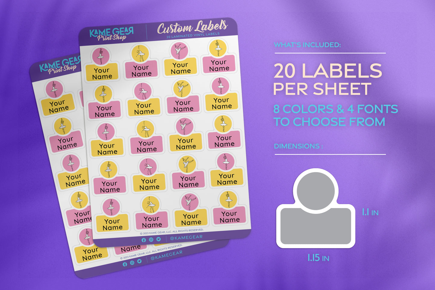 Ballet - Name Labels