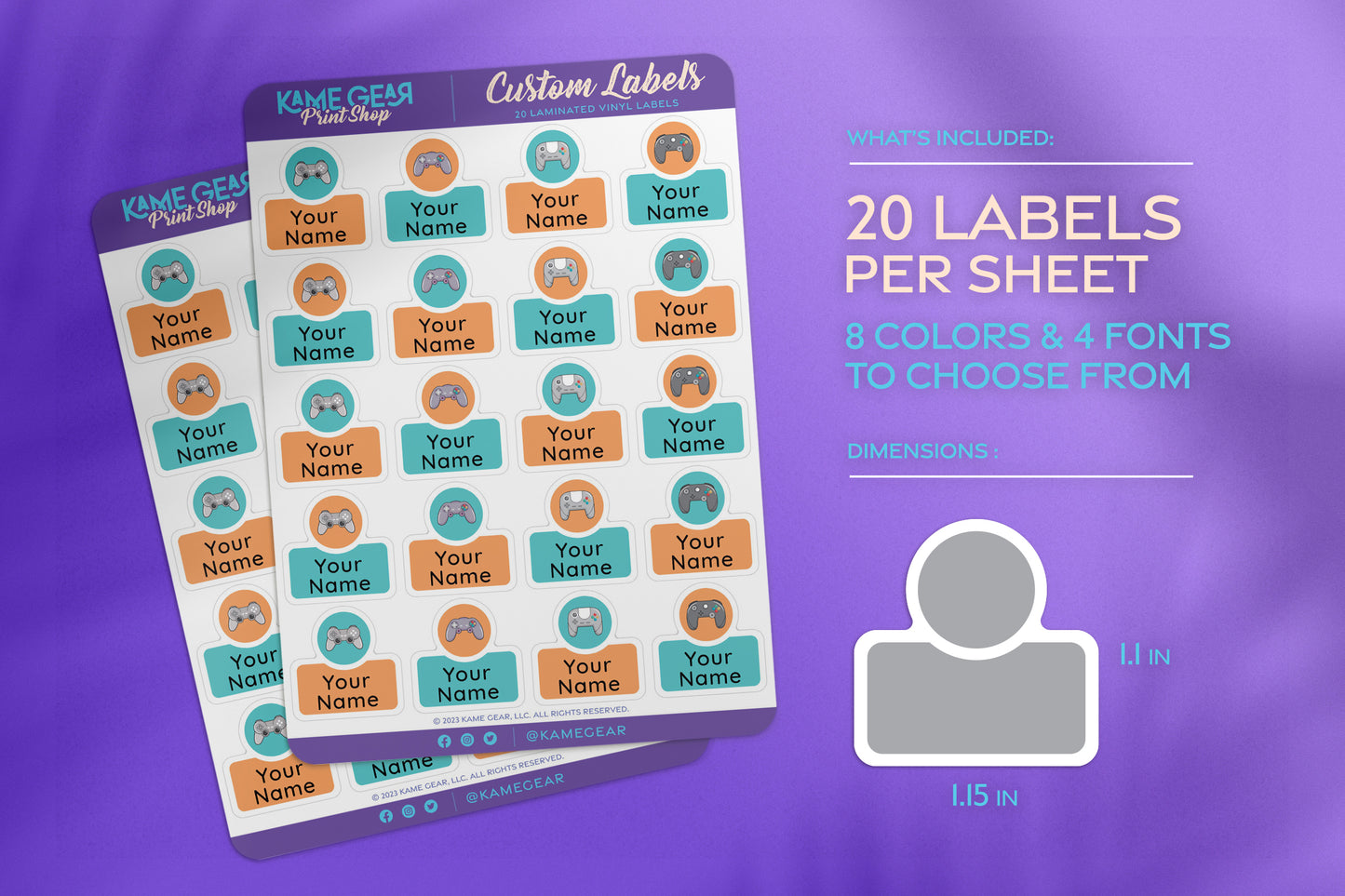 Gaming - Name Labels