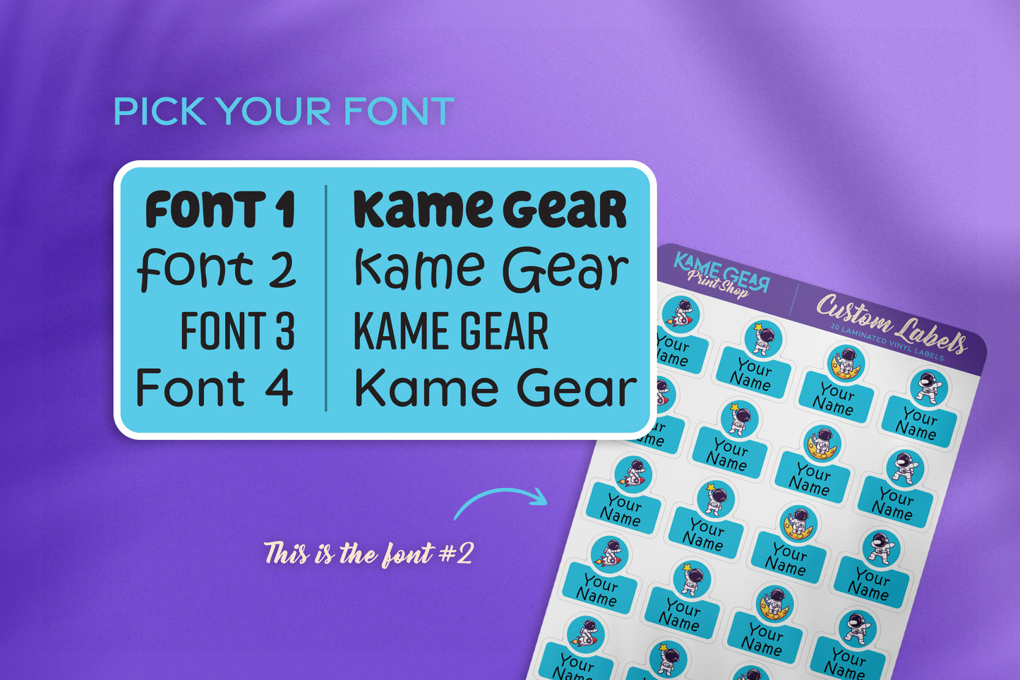 Astronaut - Name Labels