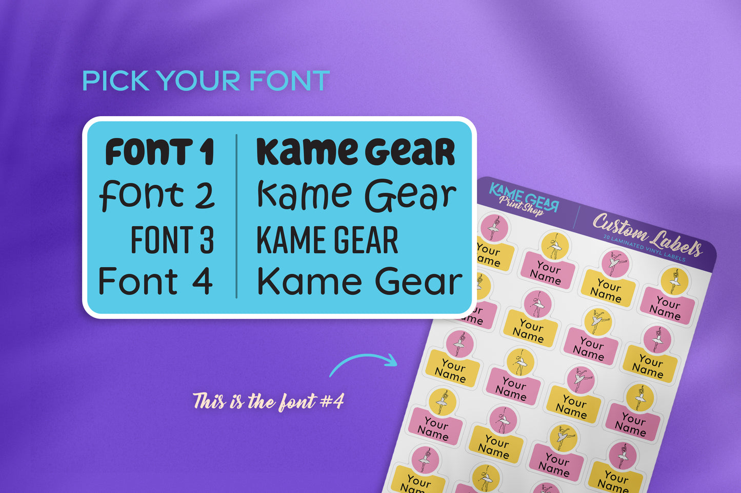 Ballet - Name Labels