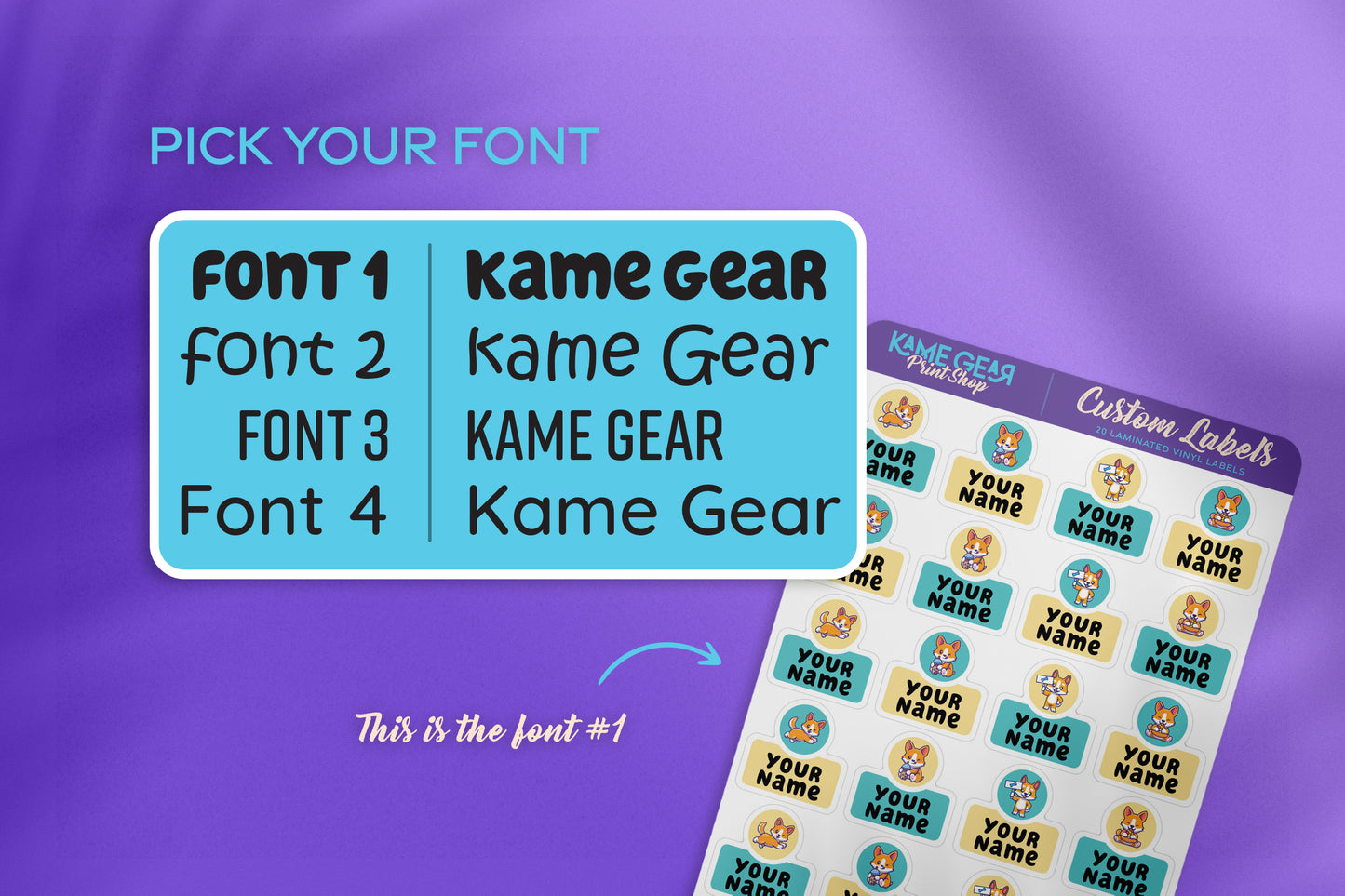 Corgi - Name Labels