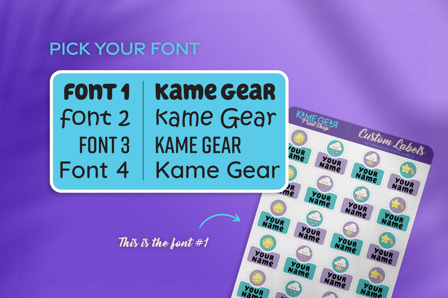 Pretty Stars - Name Labels