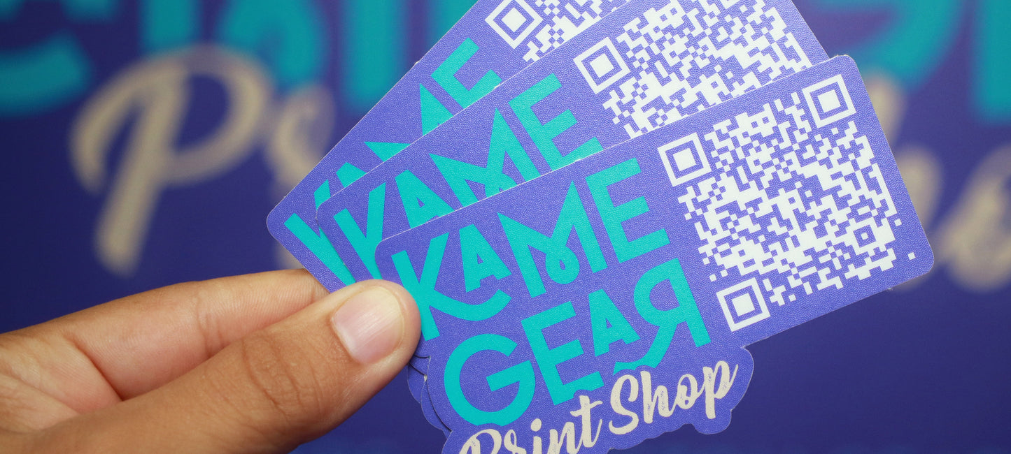 QR Code Sticker Banner