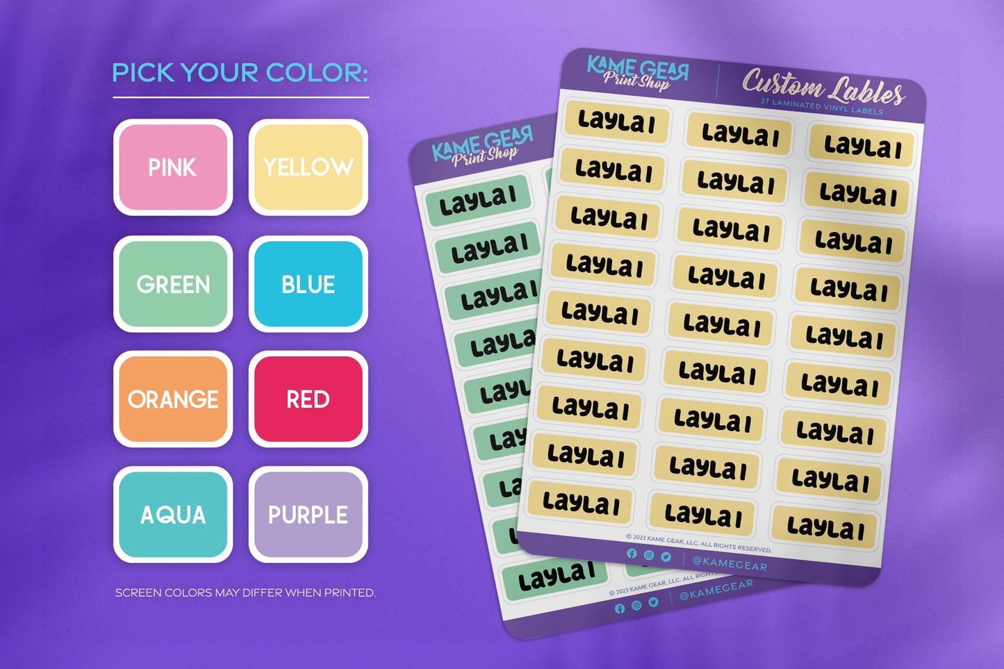 Simple - Name Labels