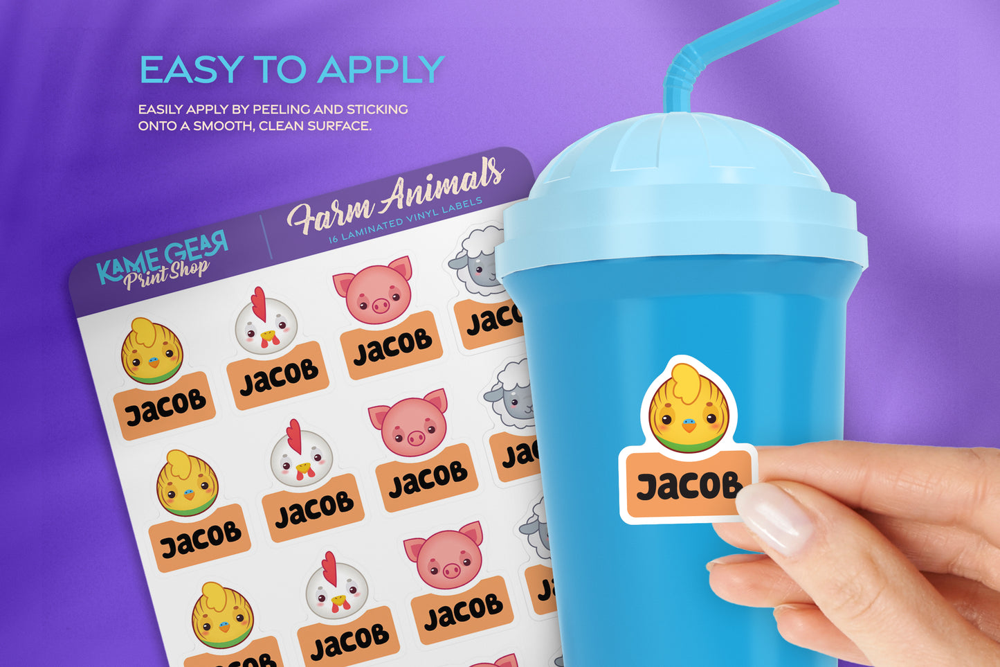 Farm Animals I - Name Labels