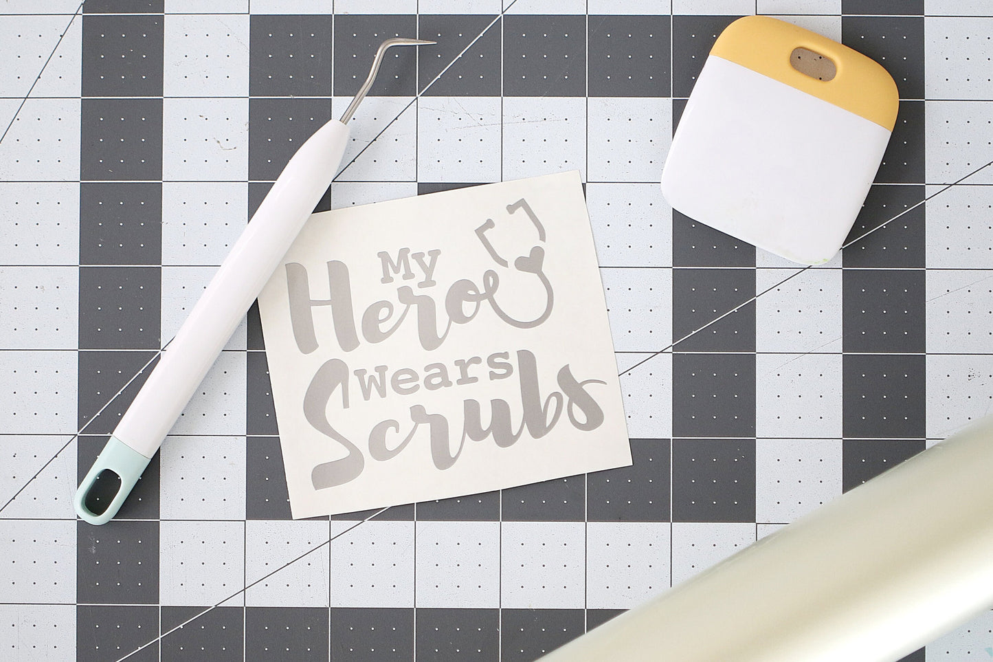 SVG - My Hero Wears Scrubs