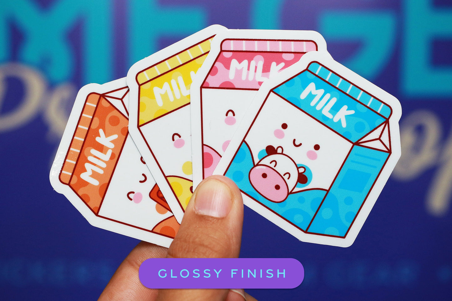 Kawaii Milk Cartons - Sticker Pack