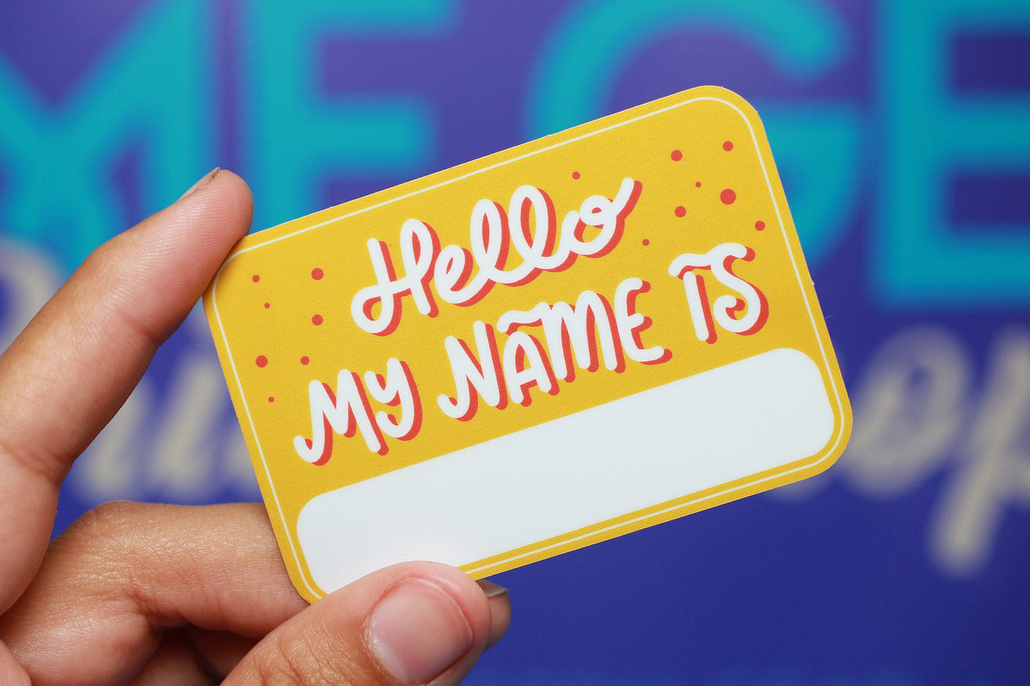 Hello, my name is (2) - Sticker Pack