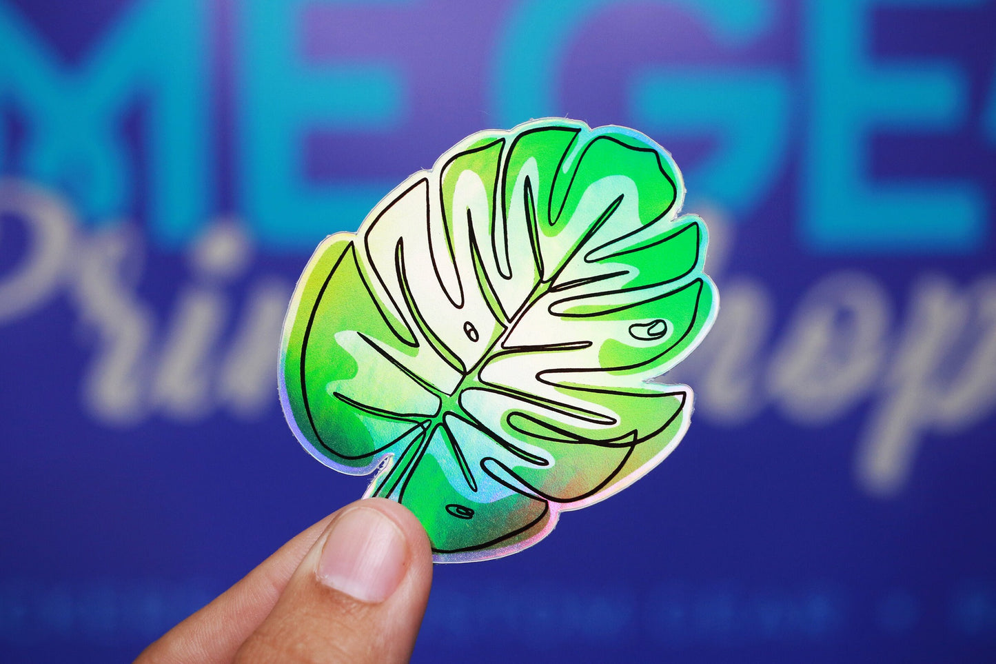 Sticker - Holographic Leaf
