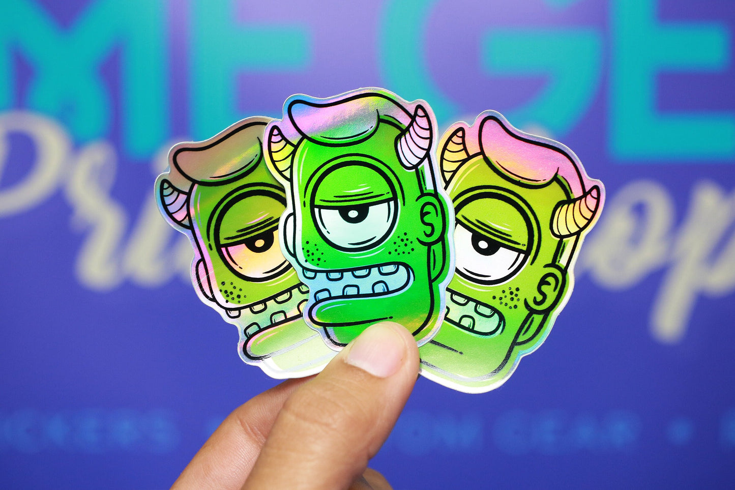 Sticker - Holographic Monster