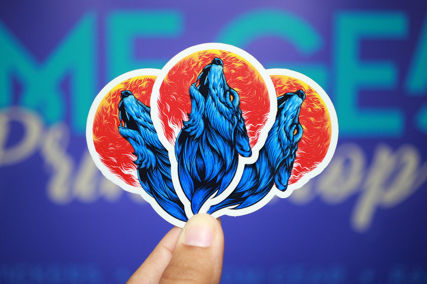 Sticker - Blue Wolf