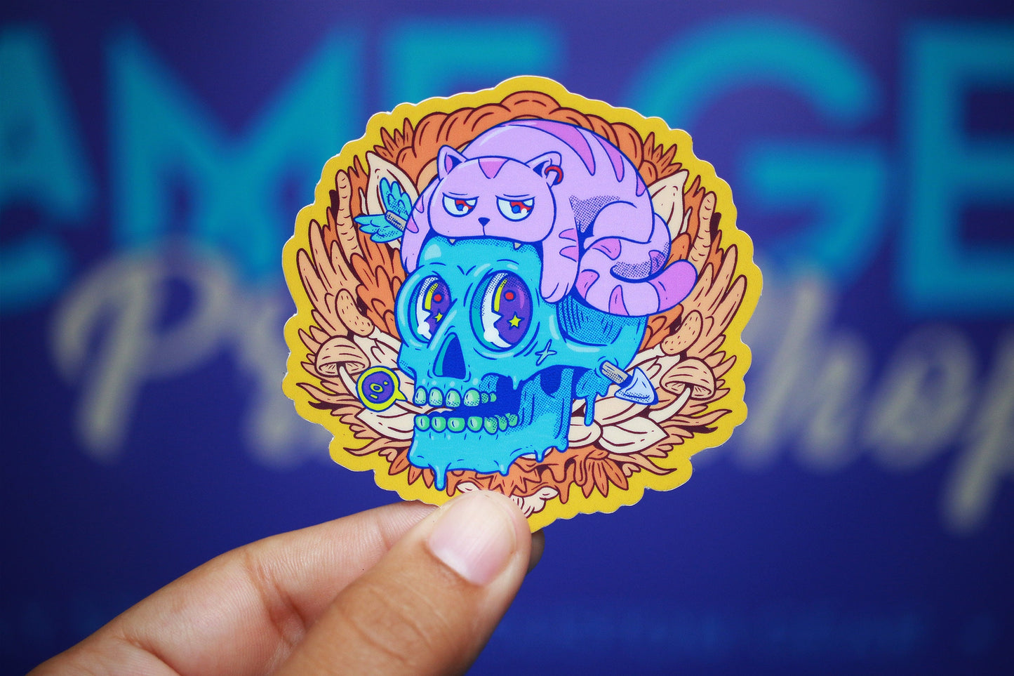 Sticker - Skull Illustration
