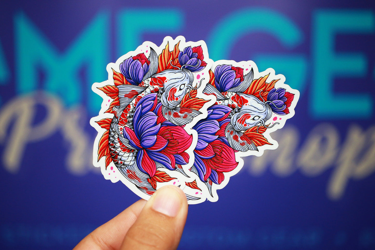 Sticker - Koi Illustration