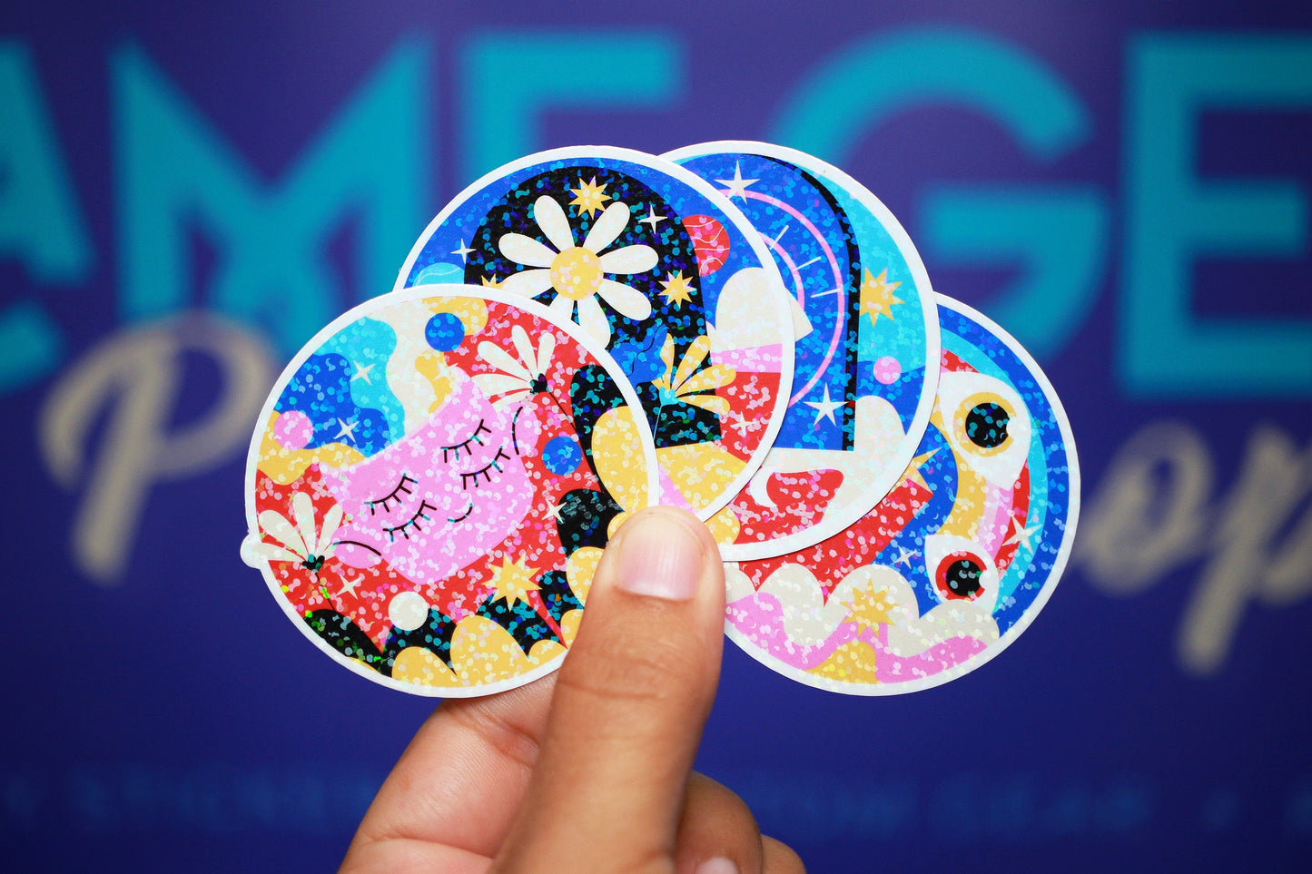 Glitter Psychedelic - Sticker Pack