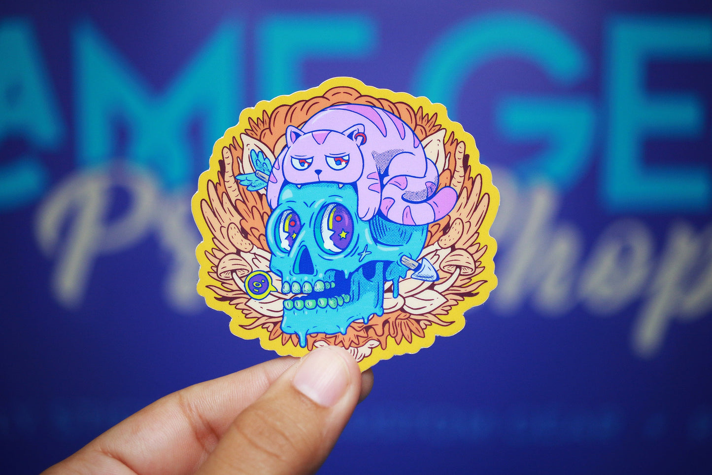Sticker - Skull Illustration