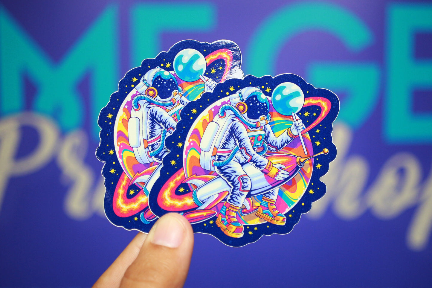 Sticker - Colorful Astronaut