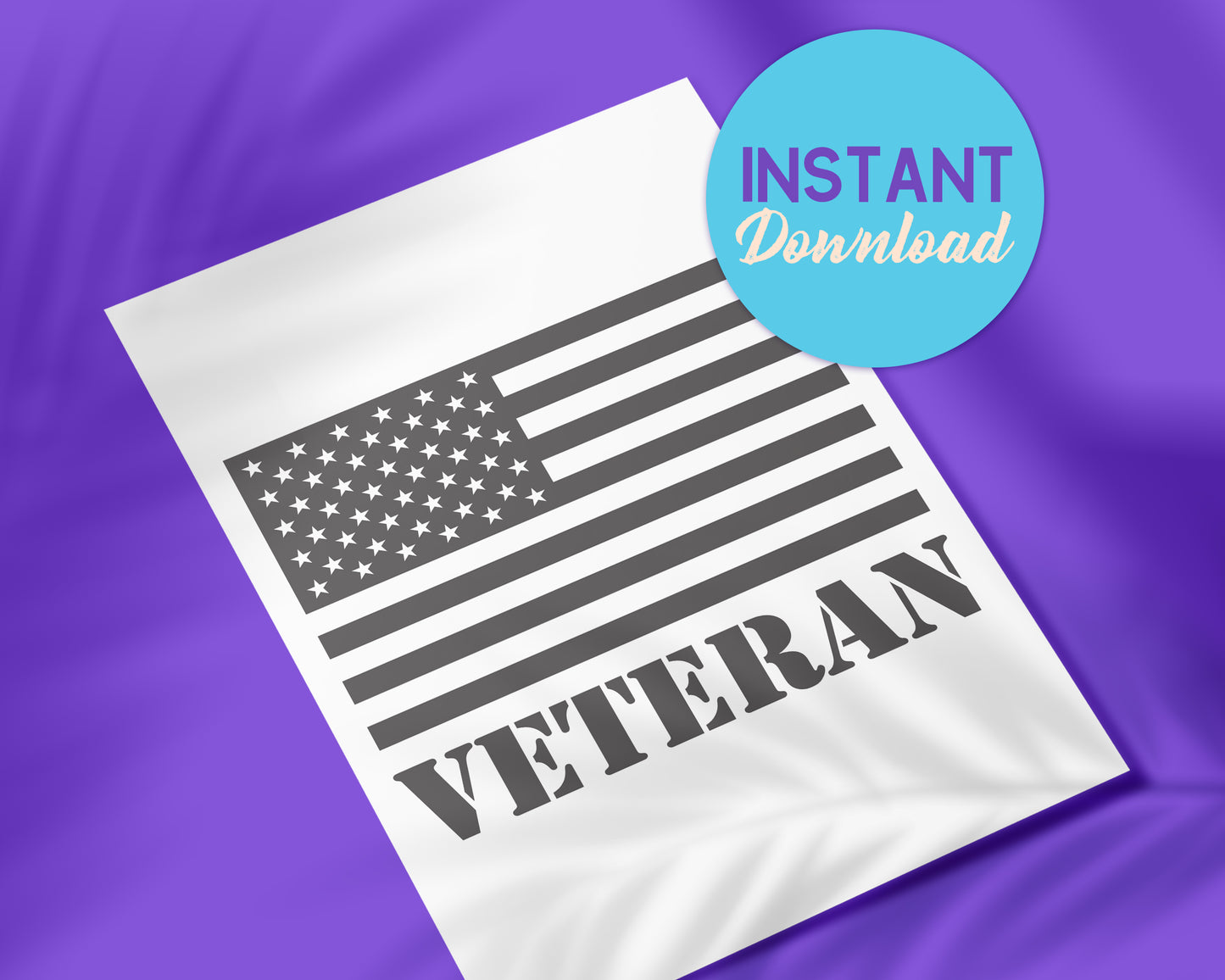 SVG - US Flag + Veteran 