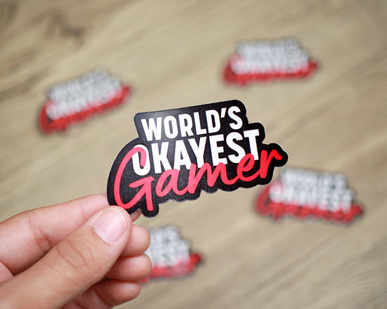 Sticker - World's Okayest Gamer 