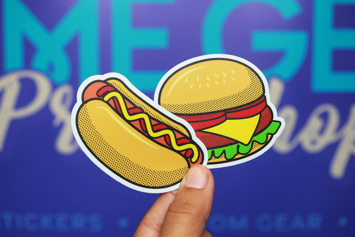 Sticker - Hamburger/Hotdog 