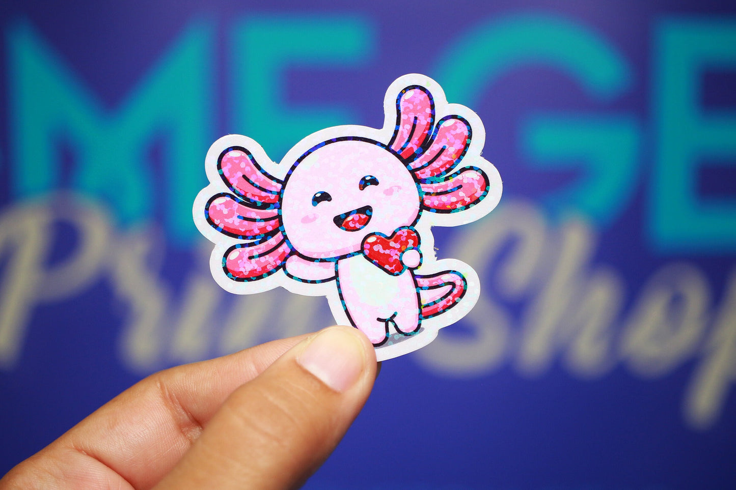 Kawaii Axolotl - Sticker Pack 